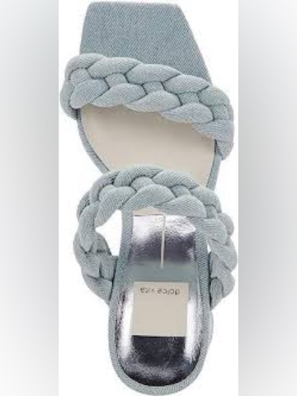 Dolce Vita Braided Slide Sandal - Light Blue